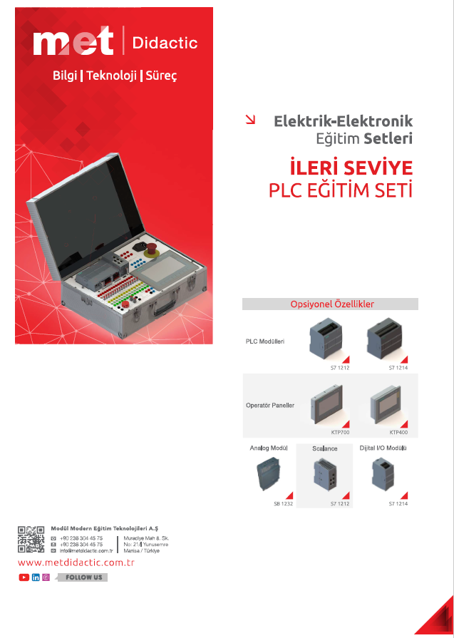 PLC EĞİTİM SETİ